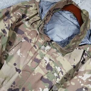 US Military Windbreaker Jacket Mens XL Tactical Camouflage Hooded